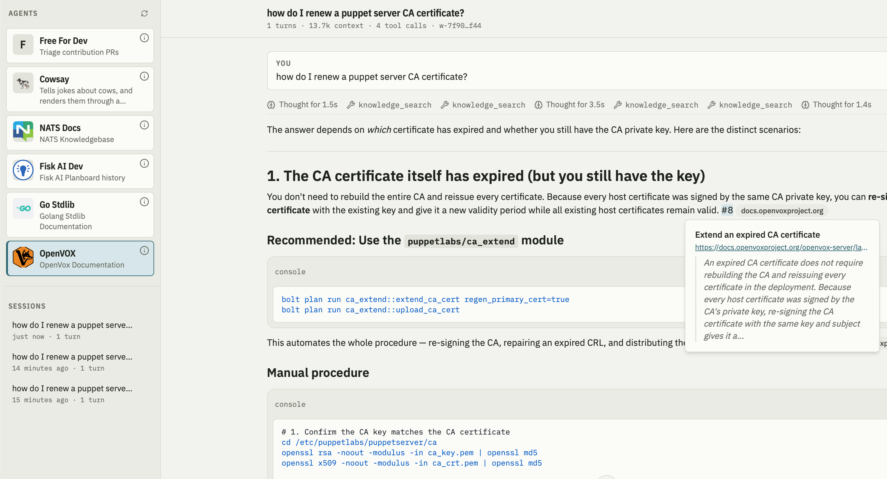 Fisk Web Interface